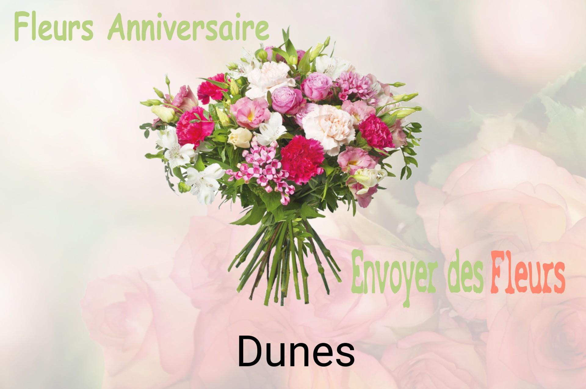 Bouquet de fleurs d’anniversaire livré à Dunes